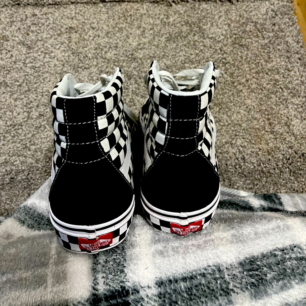 Mens Vans  High Tops black/white checkered size 101/2